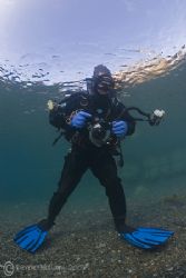 Come on in Mark the water is freezing... Capernwray. D200... by Derek Haslam 